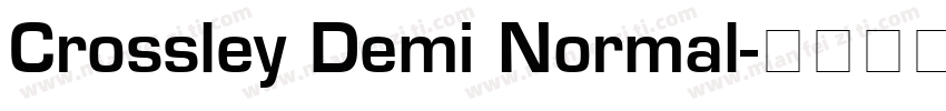 Crossley Demi Normal字体转换